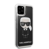Karl Lagerfeld Iconic Glitter kryt KLHCN61ICGBK Apple iPhone 11 black