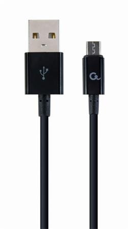 Datový kabel CABLEXPERT USB 2.0 AM na MicroUSB, 2m, černá