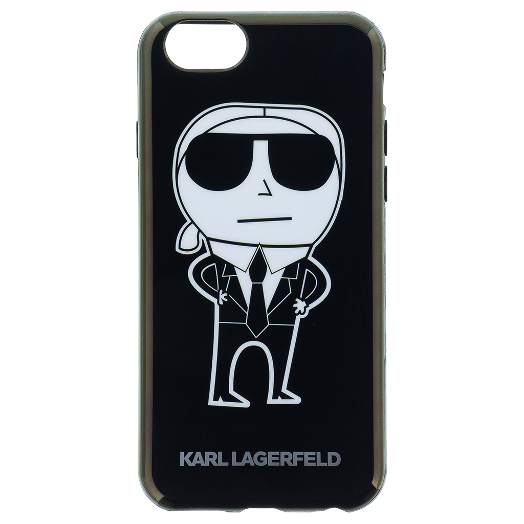 Karl Lagerfeld K-Team silikonové pouzdro KLHCP6HTKKA Apple iPhone 6/6s black