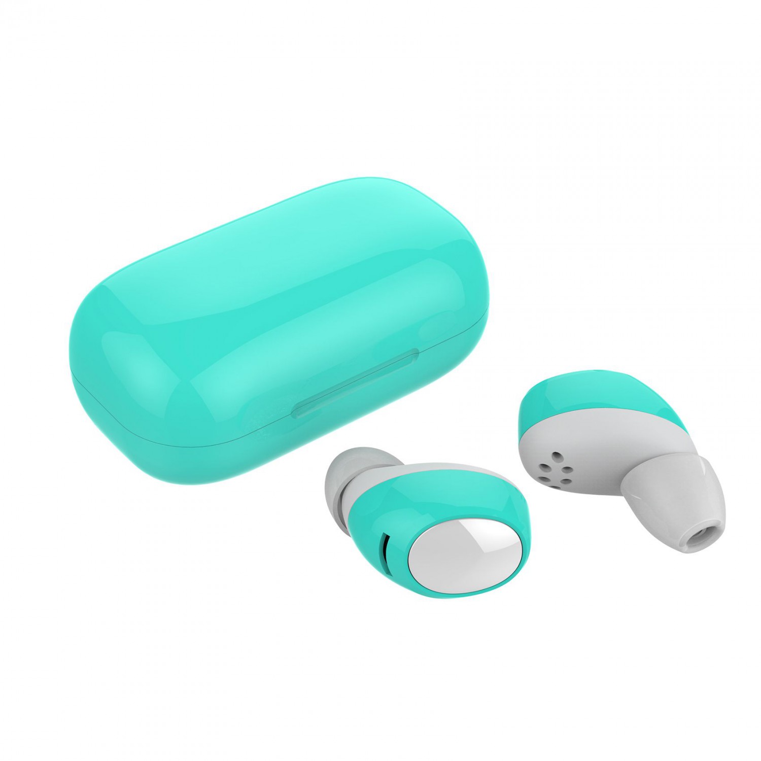 True Wireless sluchátka CELLY Twins Air, tyrkysová