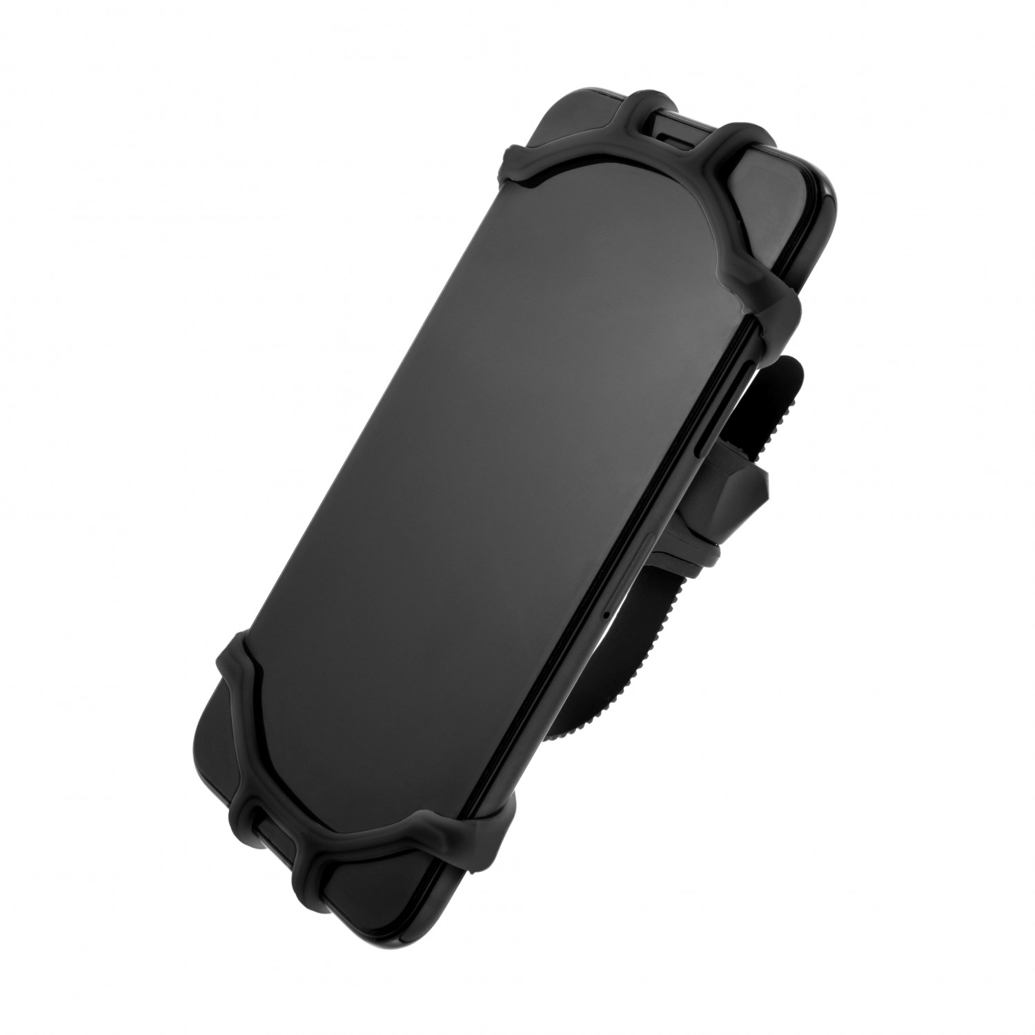 Silikonový držák mobilního telefonu na kolo FIXED Bikee, černá