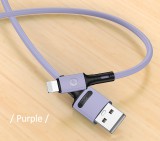 Nabíjecí a datový kabel USAMS SJ434 U52 Lightning, 1m, fialová
