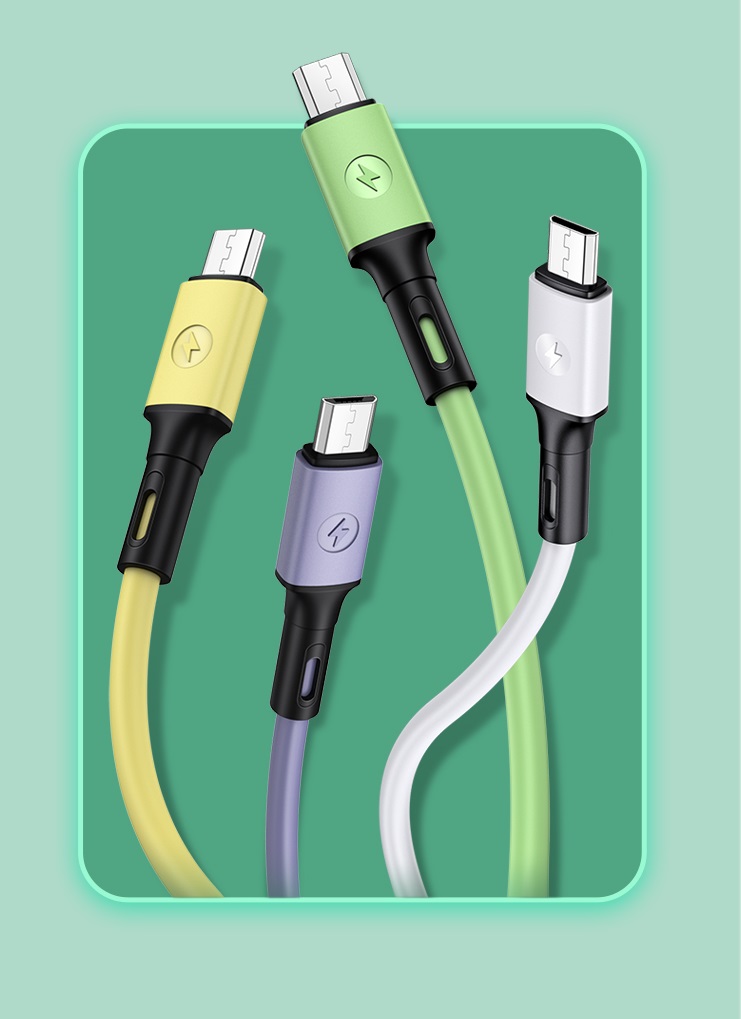 Datový a nabíjecí kabel USAMS SJ435 U52 Micro USB 1m, fialová 