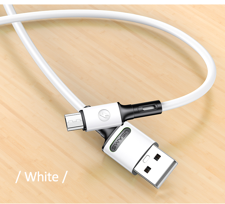 Datový a nabíjecí kabel USAMS SJ435 U52 Micro USB 1m, bílá