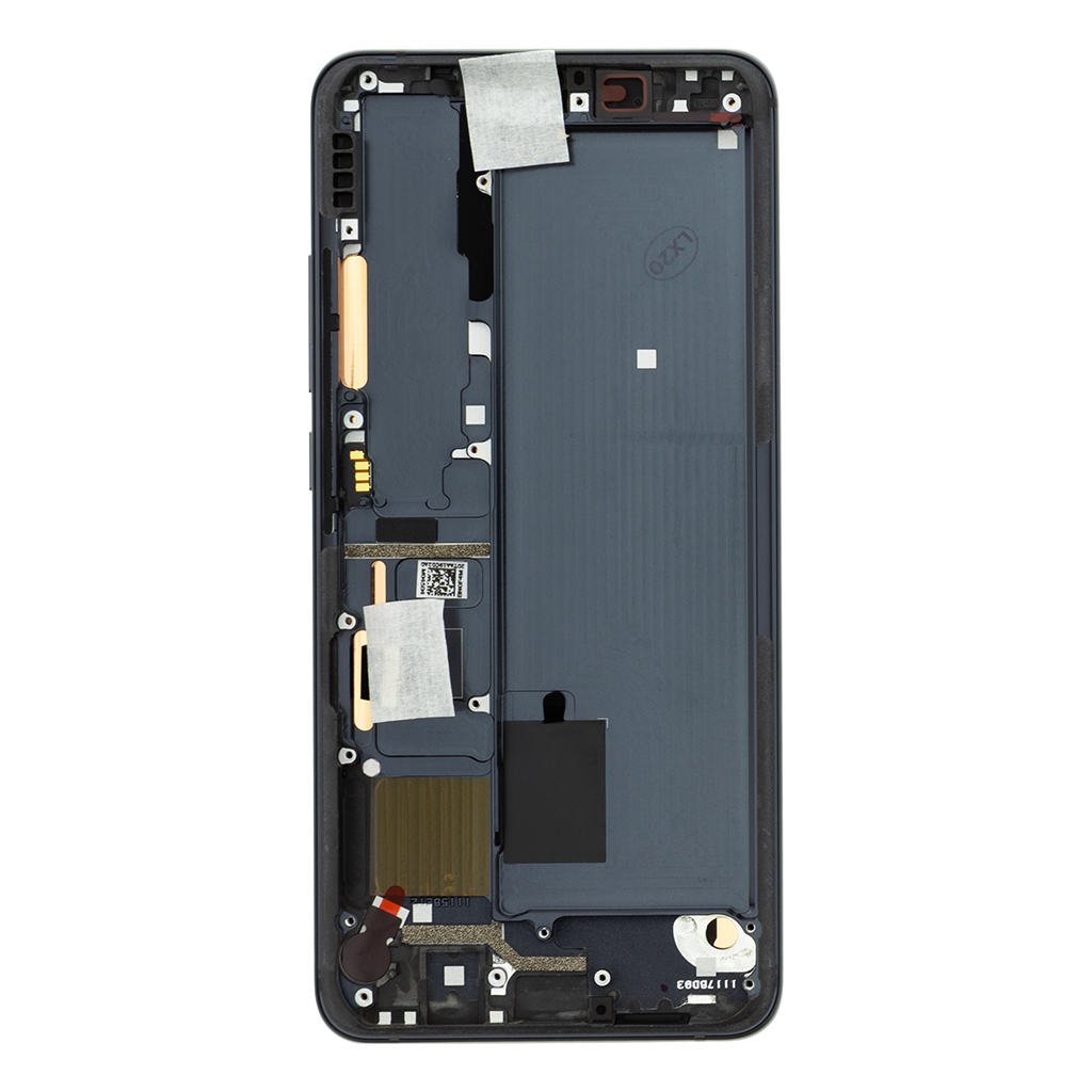 LCD + dotyk + predný kryt pre Xiaomi Mi Note10, black (Service Pack)