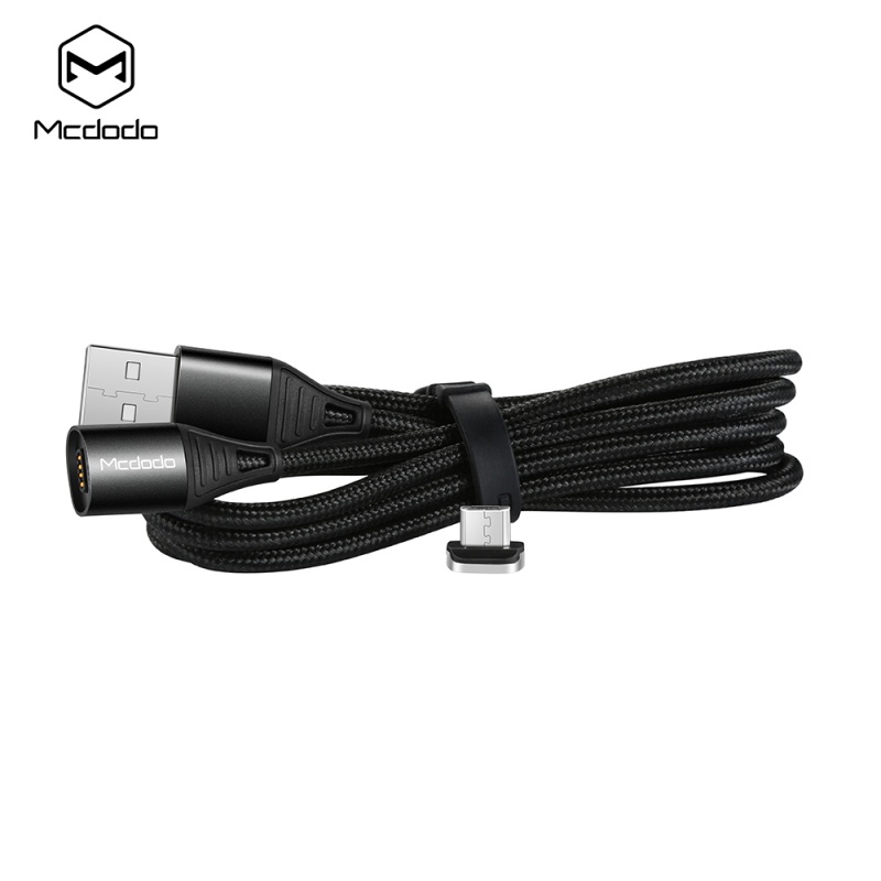 Datový kabel Mcdodo Storm Series Micro USB Magnetic Cable, 1.2m, černá