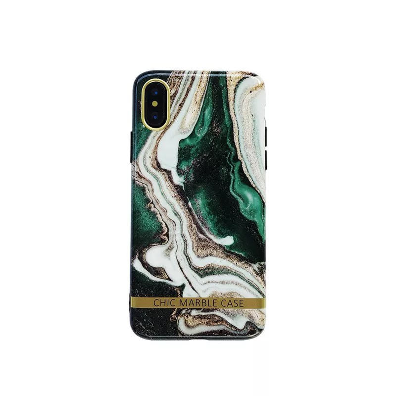 Zadní kryt Marble Phone Case Cover for Apple iPhone XR, zelená