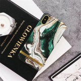 Zadní kryt Marble Phone Case Cover pro Apple iPhone 7/8/SE 2020, zelená 