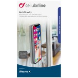 Cellularline ANTI-GRAVITY Adhezivní zadní kryt pro Apple iPhone X/XS
