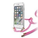 Guess 4G Electroplated Zadní kryt GUHCI8WO4GPI Apple iPhone 8/SE 2020 pink