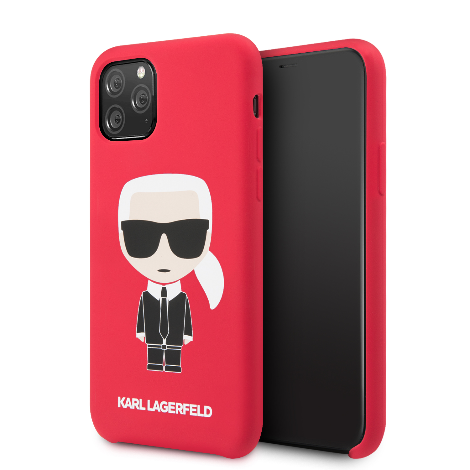 Karl Lagerfeld Iconic Body zadní kryt KLHCN65SLFKRE Apple iPhone 11 Pro Max red eld Iconic Body Kryt pro iPhone 11 Pro Max Red (EU Blister)