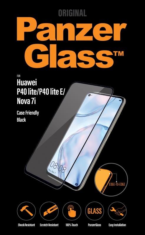 Ochranné sklo displeje PanzerGlass Edge to Edge pro Huawei P40 lite/P40 Lite E/Nova 7i, černá