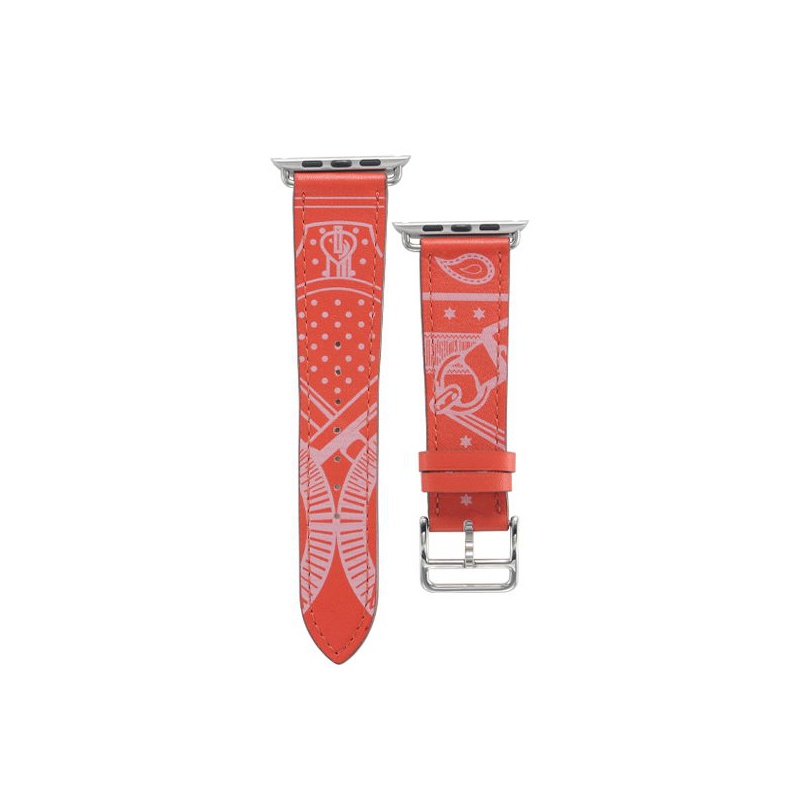 Kožený řemínek COTEetCI Fashion Leather Band pro Apple Watch 38/40mm, červená