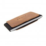 FIXED Tiny Wallet Kožená peněženka z pravé hovězí kůže, hnědá