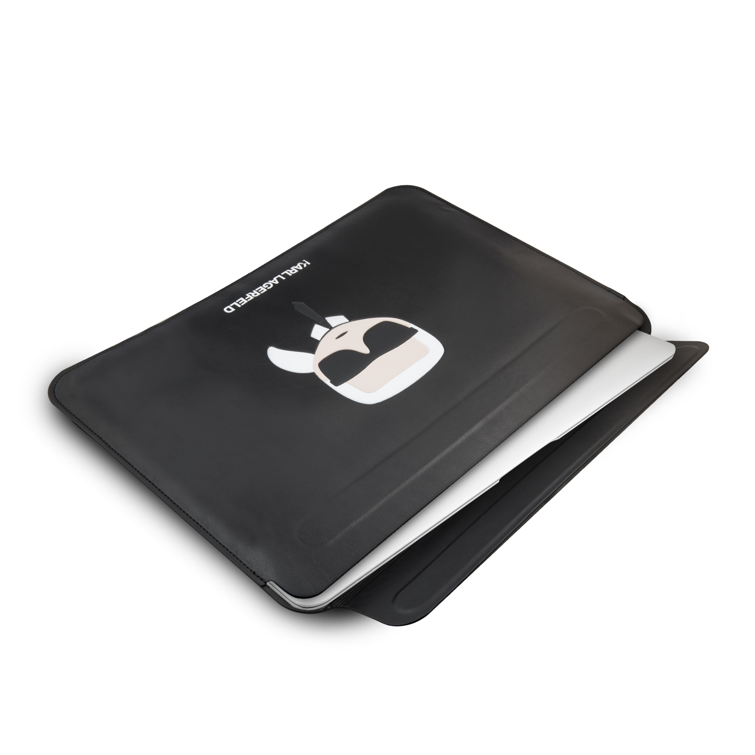 Karl Lagerfeld Kožené Sleeve pouzdro KLCS133KHBK Apple MacBook Air/Pro black