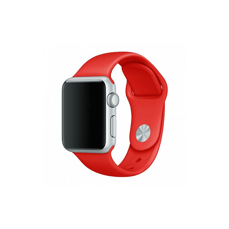 Silikonový řemínek COTEetCI Silicone Sports Band pro Apple Watch 42/44mm, červená
