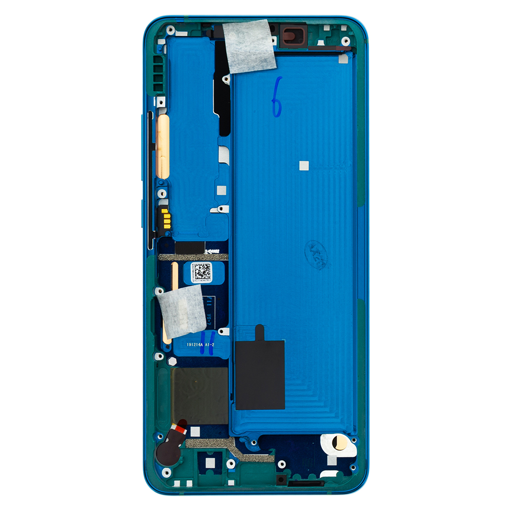 LCD + dotyk + predný kryt pre Xiaomi Mi Note 10, green (Service Pack)