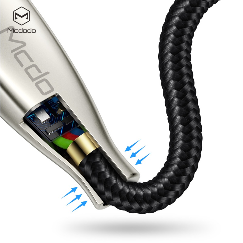 Datový kabel Mcdodo Excellence Series Lightning, 1.2m, černá