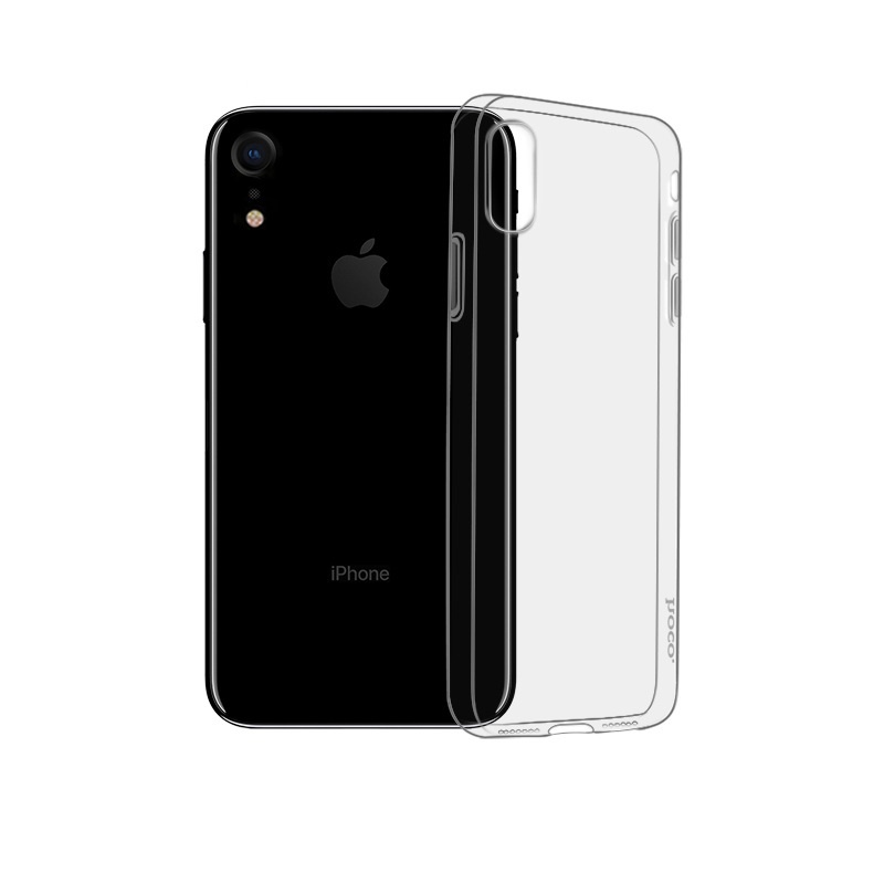 Silikonové pouzdro Hoco Light Series Case pro Apple iPhone XR, transparentní černá