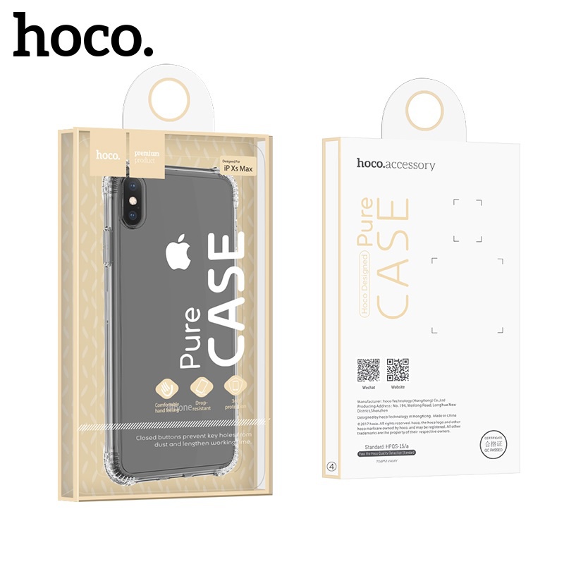 Ochranné pouzdro Hoco Armor Series Shatterproof Soft Case pro Apple iPhone XR, transparentní černá