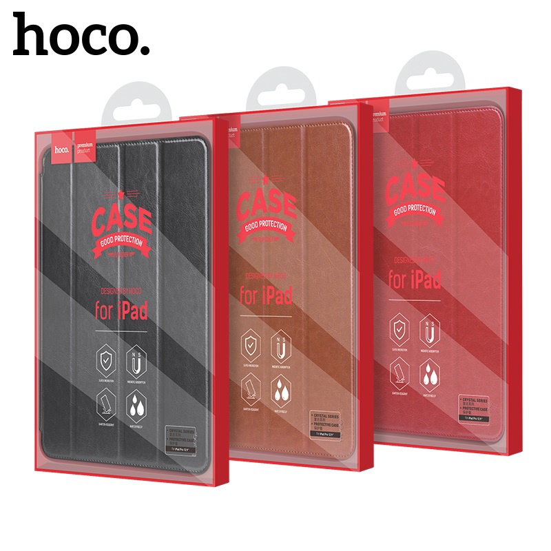 Flipové pouzdro Hoco Crystal Series protective case pro iPad Pro 11, červená