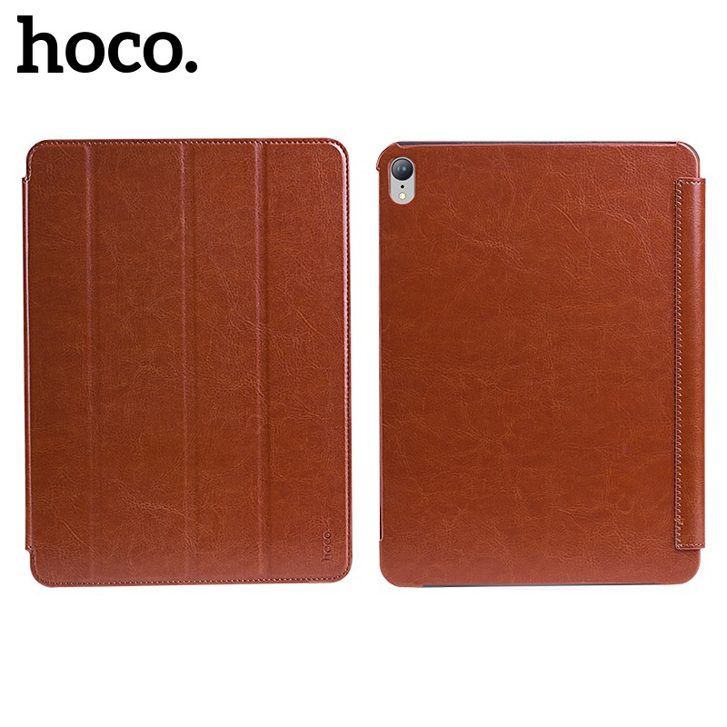 Flipové pouzdro Hoco Crystal Series protective case pro iPad Pro 11, hnědá