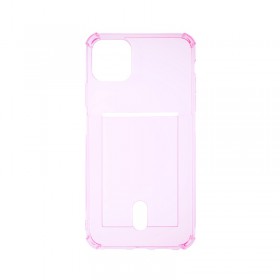 TPU Case With Credit Card Holder for Apple iPhone 11 (Pink)