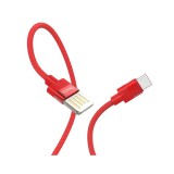 Datový kabel Hoco Outstanding Charging pro Type-C, 1.2m, červená