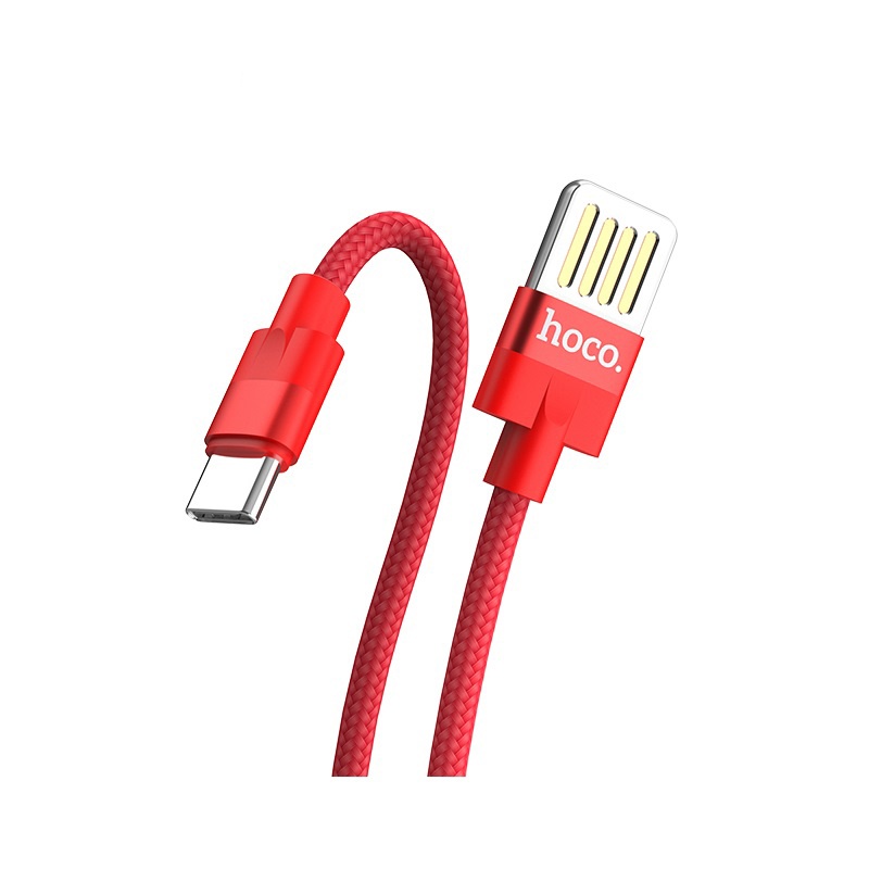 Datový kabel Hoco Outstanding Charging pro Type-C, 1.2m, červená