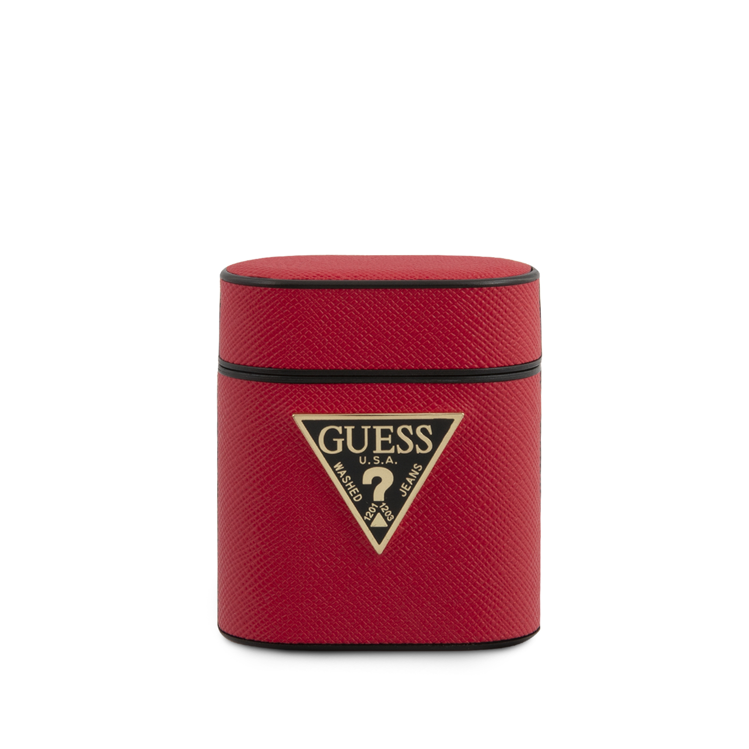 Guess Saffiano pouzdro GUACA2VSATMLRE pro Airpods 1/2 red 