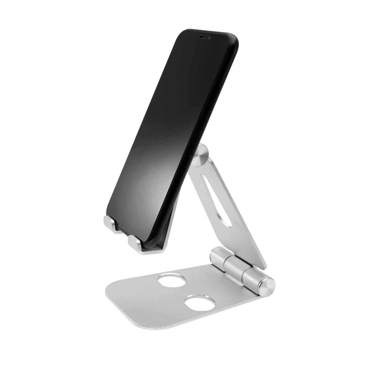Hliníkový stojánek FIXED Frame PHONE na stůl pro telefony, silver