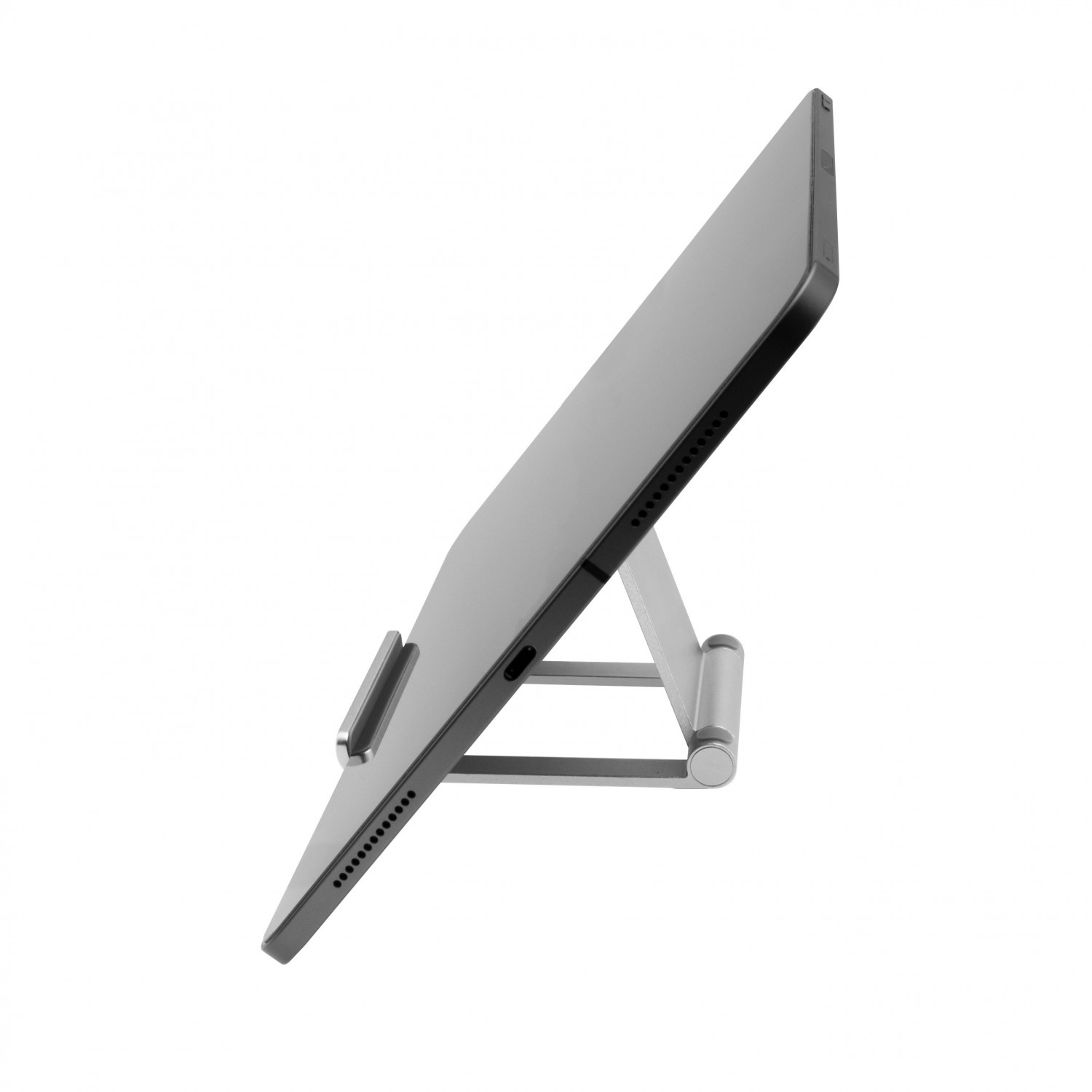 Hliníkový stojánek FIXED Frame TAB na stůl pro telefony a tablety, silver