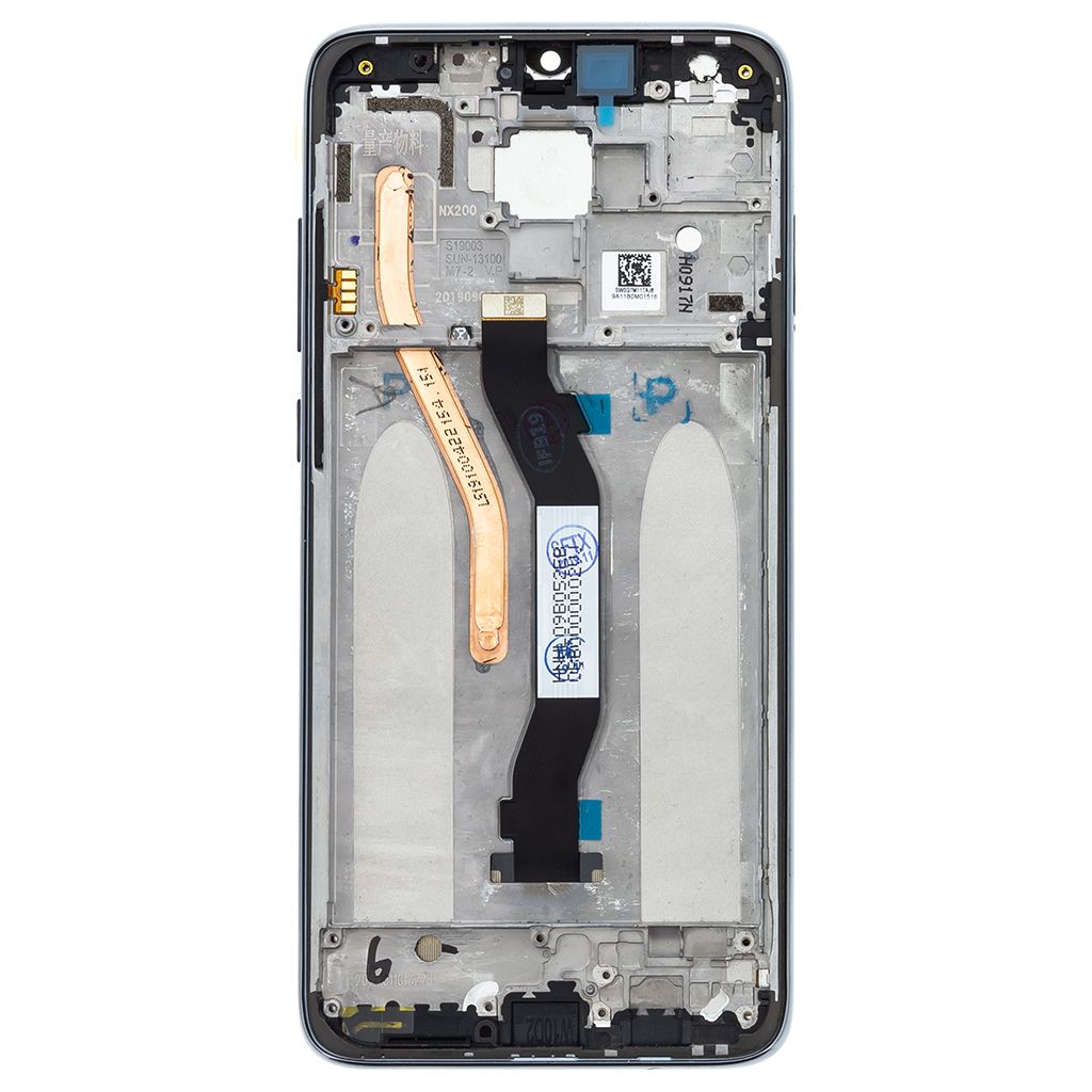 LCD + dotyk + přední  kryt pro Xiaomi Mi Note 9, midnight grey