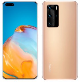 LCD + dotyk + predný kryt pre Huawei P40, blush gold (Service Pack)