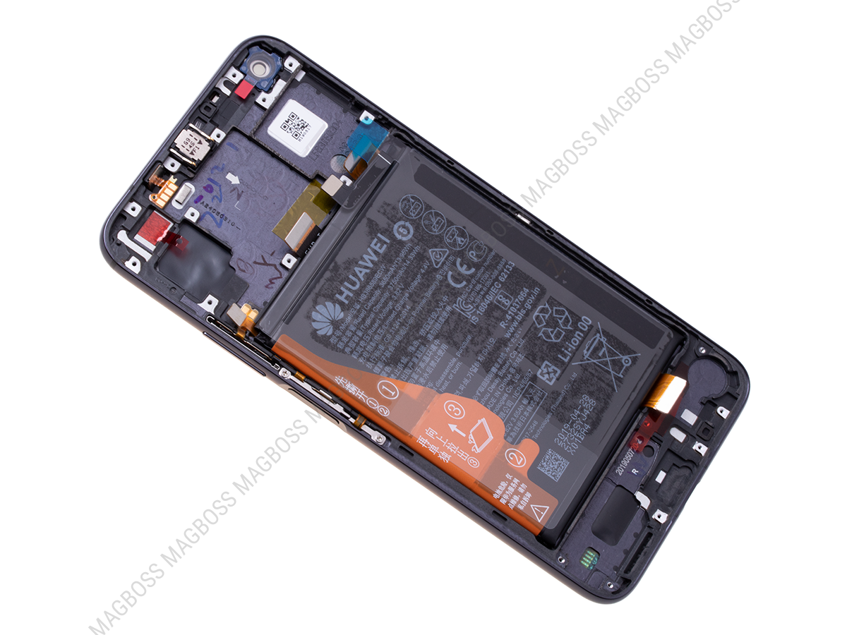 LCD + dotyk + přední  kryt pro Huawei  Nova 5T/Honor 20, purple