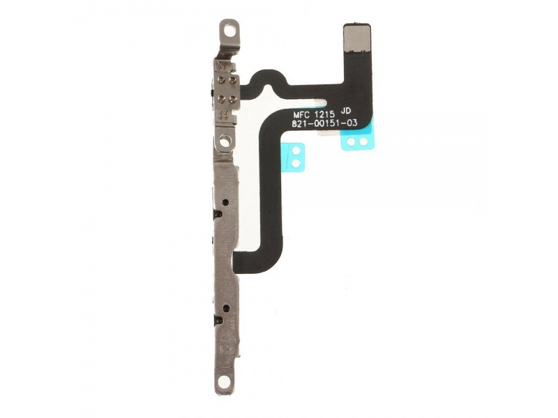 Tlačidlá hlasitosti flex kábel + Metal Plate pre mobilný telefón Apple iPhone 6S Plus