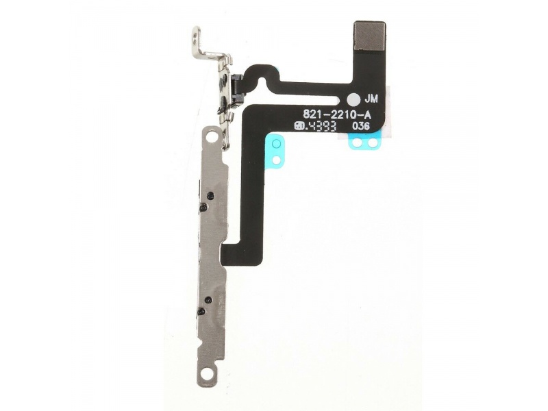 Tlačidlá hlasitosti flex kábel + Metal Plate pre mobilný telefón Apple iPhone 6 Plus