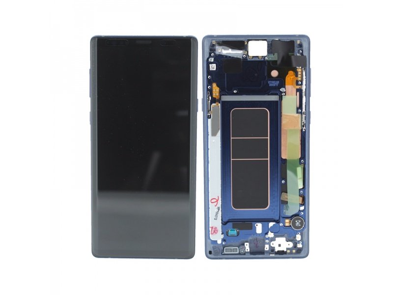 LCD + dotyk + rámček pre Samsung Galaxy Note 9, blue (Service Pack)