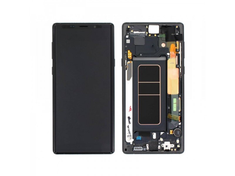 LCD + dotyk + rámček pre Samsung Galaxy Note 9, black (Service Pack)