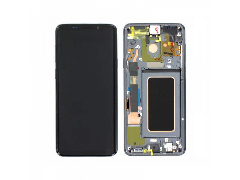 LCD + dotyk + rámček pre Samsung Galaxy S9 +, grey (Service Pack)