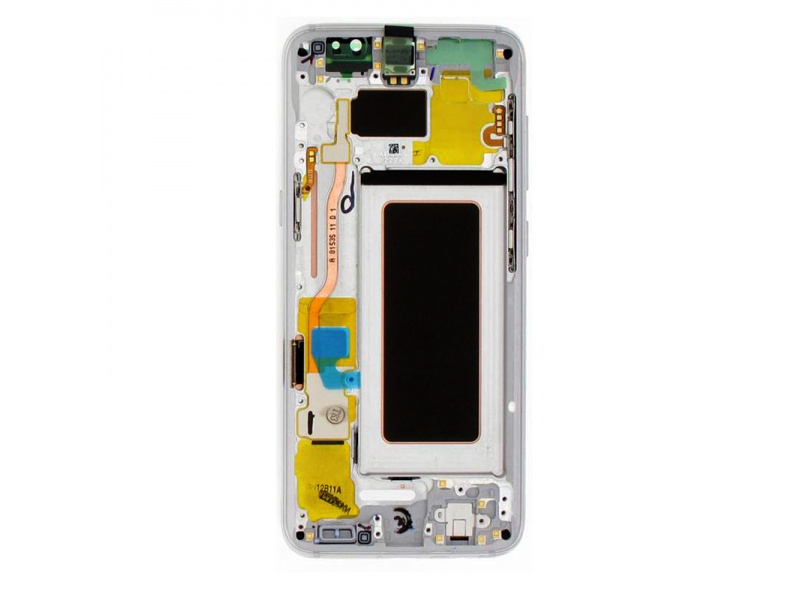 LCD + dotyk + rámček pre Samsung Galaxy S8, silver (Service Pack)