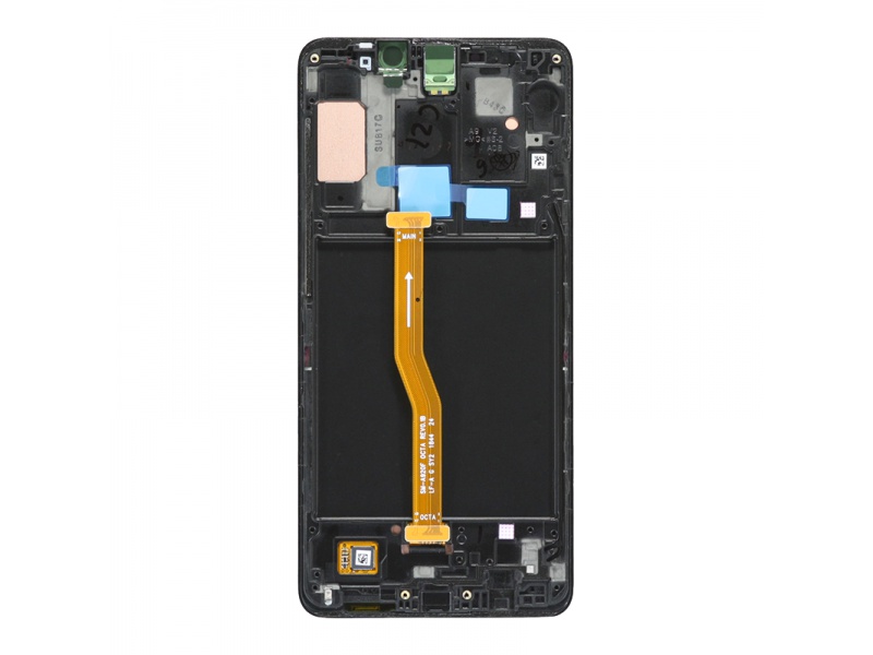 LCD + dotyk + rámček pre Samsung Galaxy A9 2018, black (Service Pack)