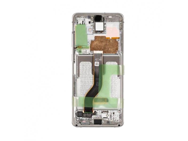 LCD + dotyk + rámček pre Samsung Galaxy S20 +, cloud white (Service Pack)