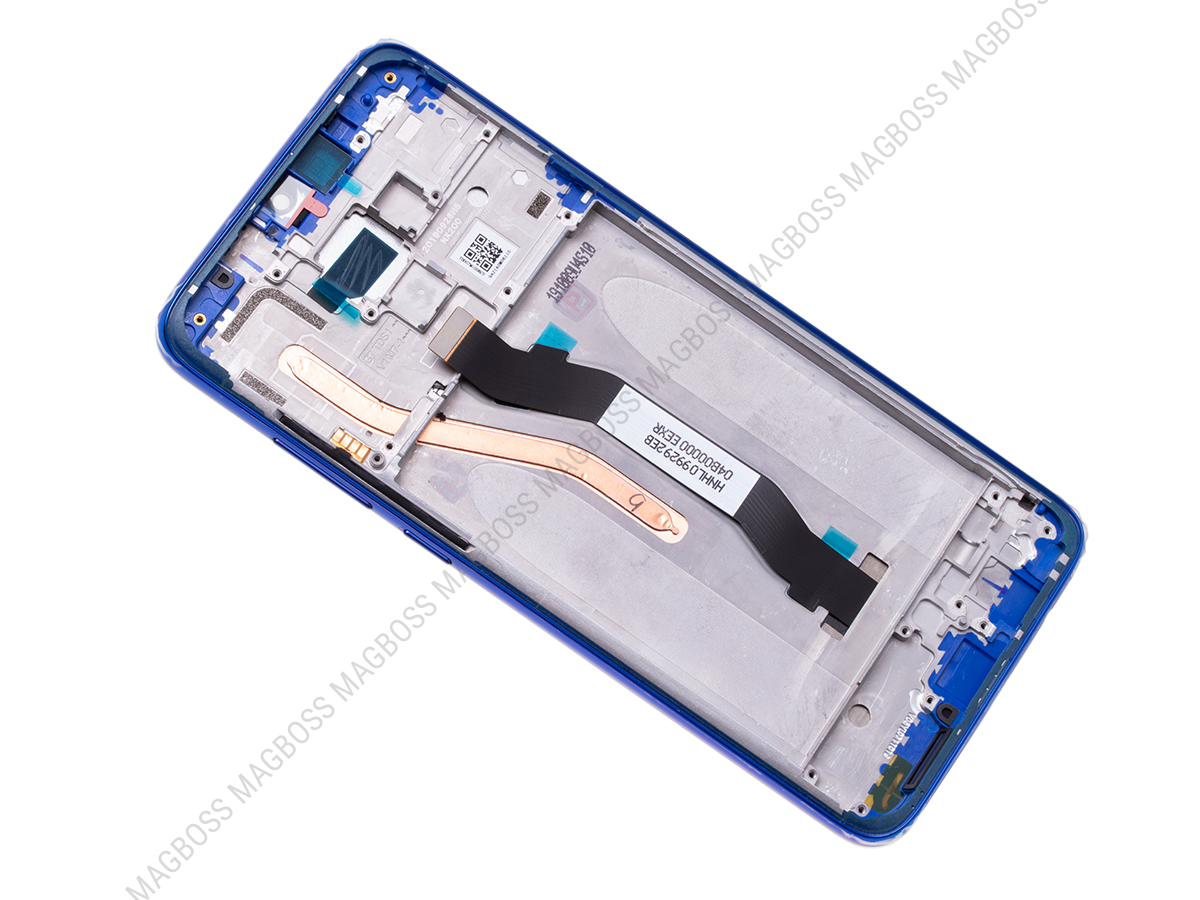 LCD + dotyk + přední  kryt pro Xiaomi Redmi Note 8T, blue