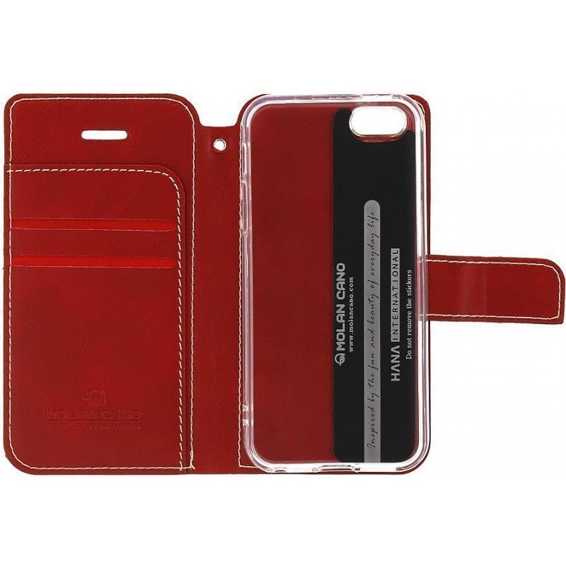 Molan Cano Issue flipové pouzdro, obal, kryt Samsung Galaxy M31s red