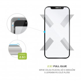 Tvrdené sklo FIXED Full-Cover pre Motorola Moto G8 Power Lite, čierne