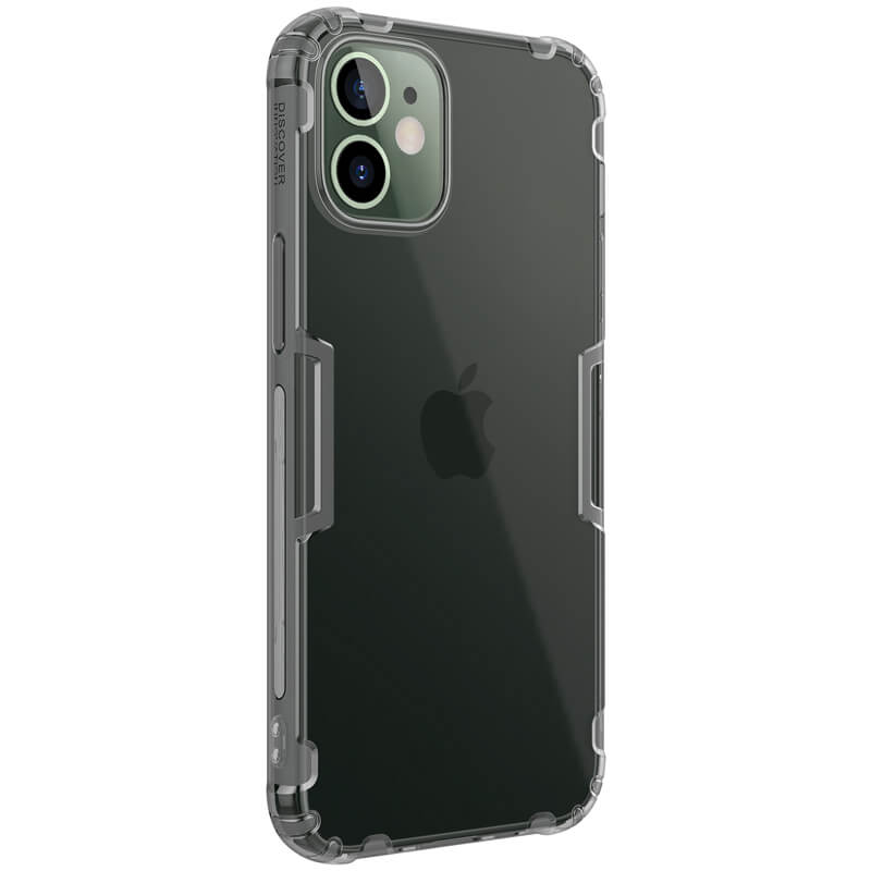 Silikonové pouzdro Nillkin Nature pro Apple iPhone 12 mini, šedá