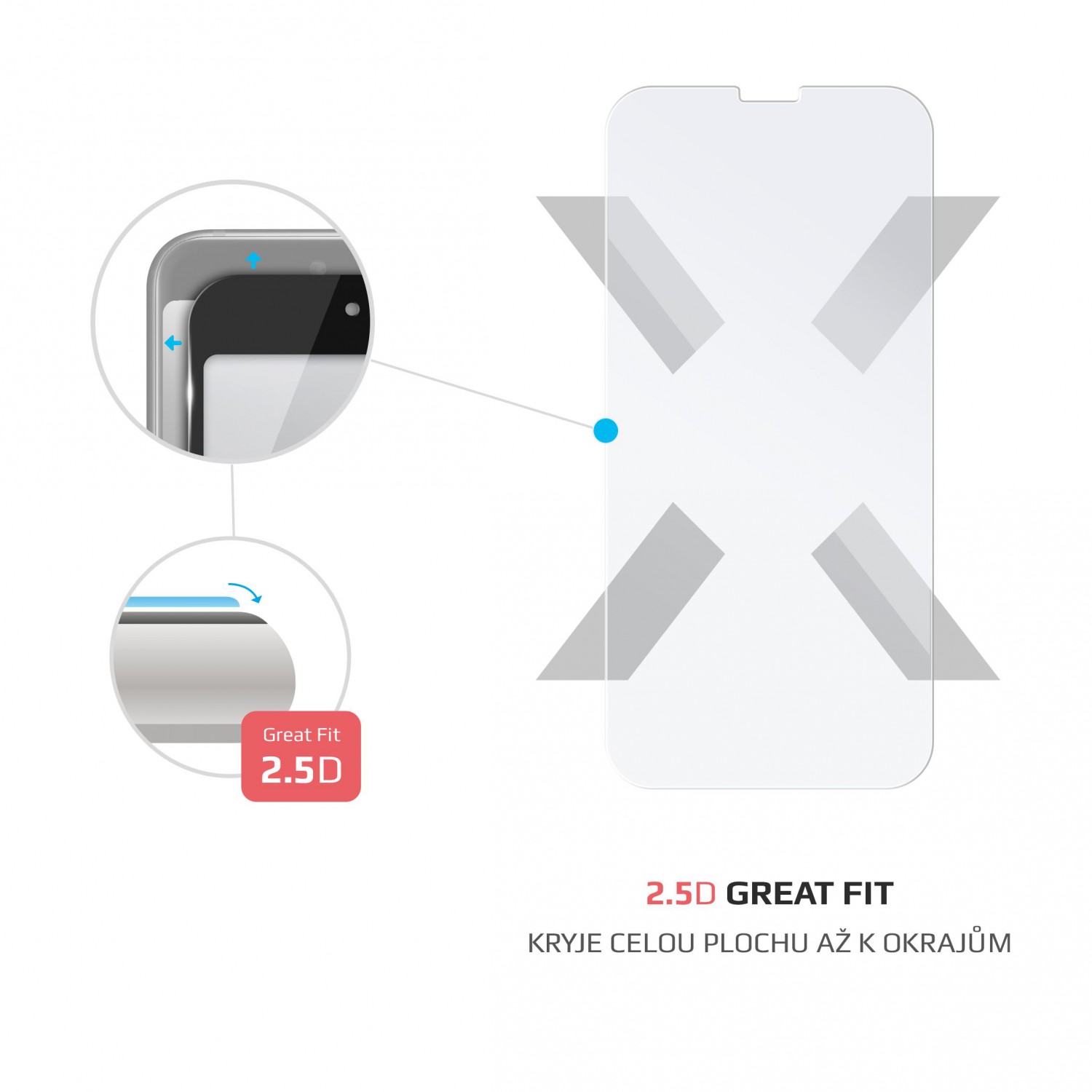 Tvrzené sklo FIXED pro Apple iPhone 12 Max/12 Pro, čiré