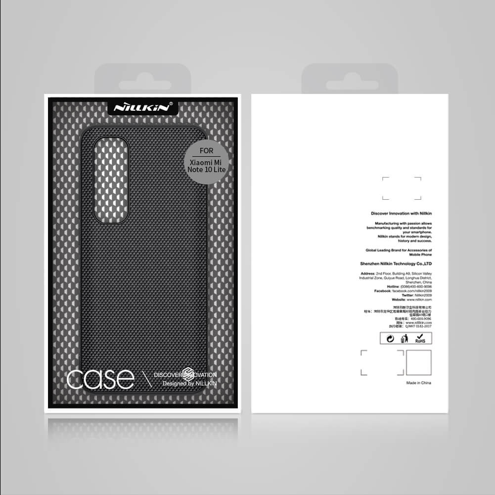 Zadní kryt Nillkin Textured Hard Case pro Xiaomi Mi Note 10 Lite, černá