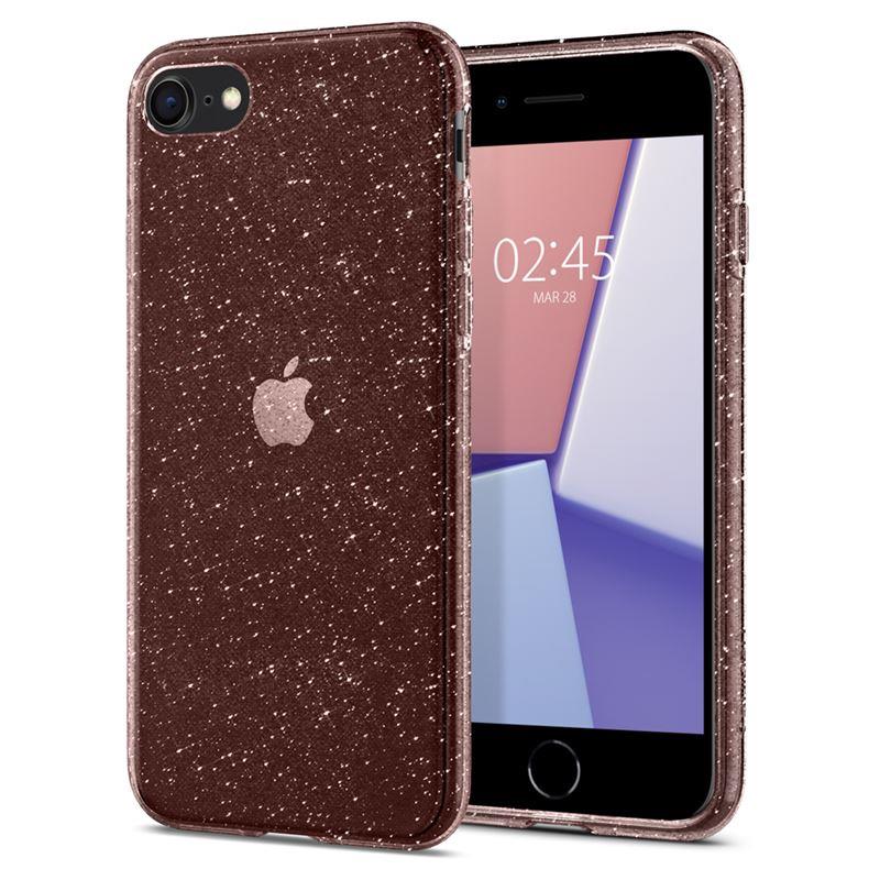 Ochranný kryt Spigen Liquid Crystal Glitter pro Apple iPhone 7/8/SE2020/SE2022, transparentní